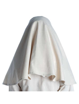 Mittelalter Velan Hildegard in Beige Rückansicht