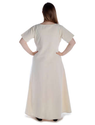Mittelalter Kleid Hrist in Beige Rückansicht