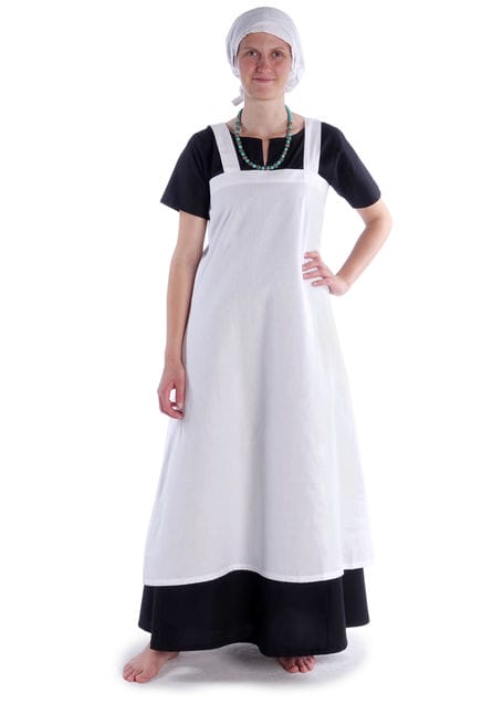 Mittelalter Kleid Hrist in Schwarz Frontansicht 4
