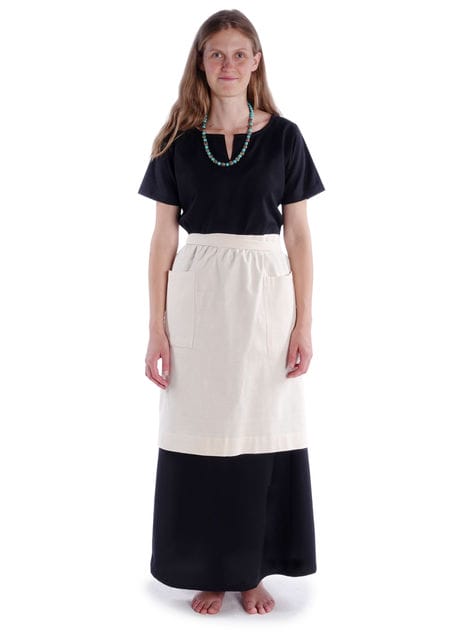 Mittelalter Kleid Hrist in Schwarz Frontansicht 5