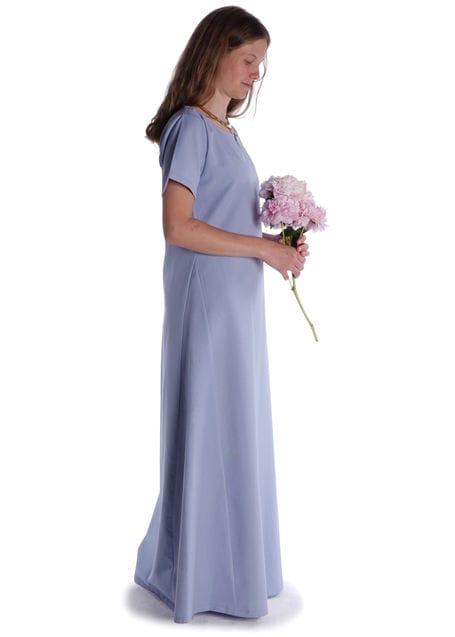 Mittelalter Kleid Hrist in Hellblau Seitenansicht