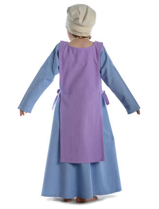 Mittelalter Kinderskapulier Svafa in Violett Rückansicht