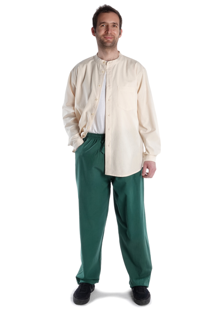 Freizeit Hemd Bran in Beige Frontansicht 3