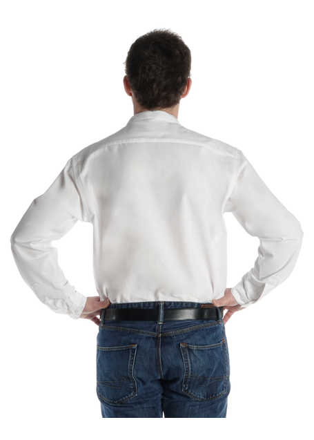 Freizeit Hemd Bran in Weiß Rückansicht 2