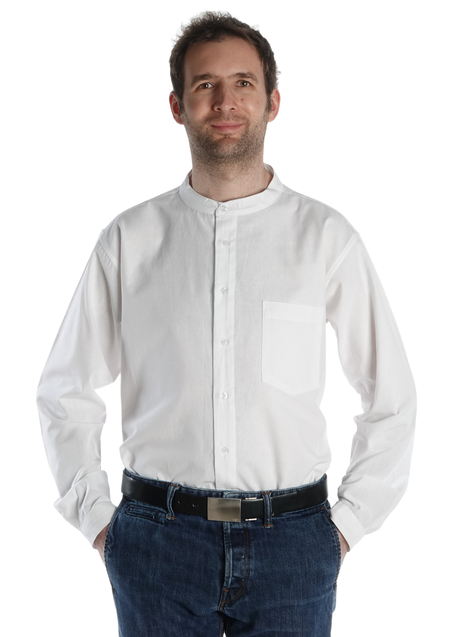 Freizeit Hemd Bran in Weiß Frontansicht