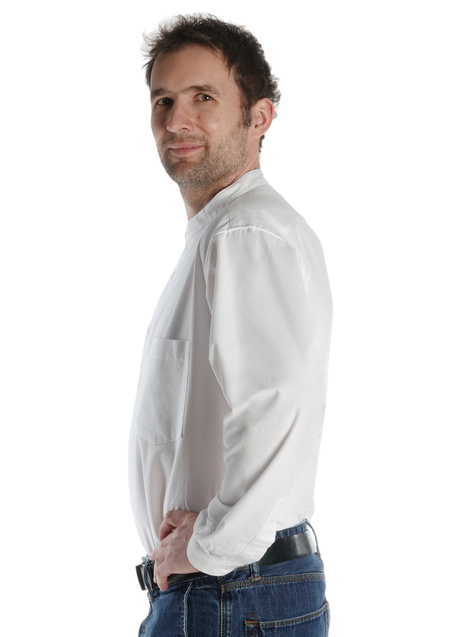 Freizeit Hemd Bran in Weiß Seitenansicht 2