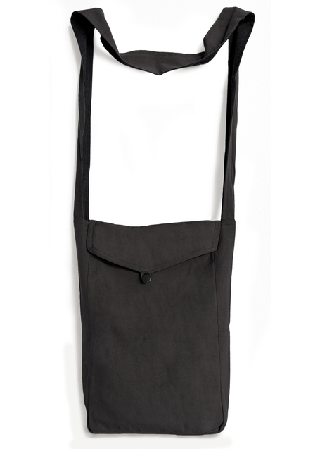 Mittelalter Tasche Wieland in Schwarz Frontansicht