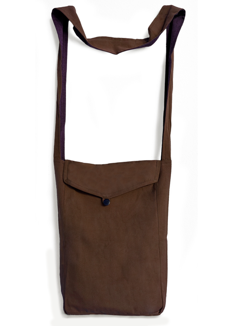 Mittelalter Tasche Wieland in Braun Frontansicht