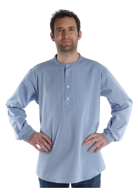 Freizeit Hemd Nissyen in Hellblau Frontansicht