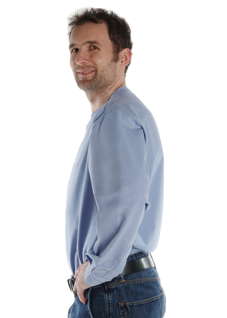 Freizeit Hemd Nissyen in Hellblau Seitenansicht 2