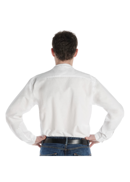 Freizeit Hemd Nissyen in Weiß Rückansicht