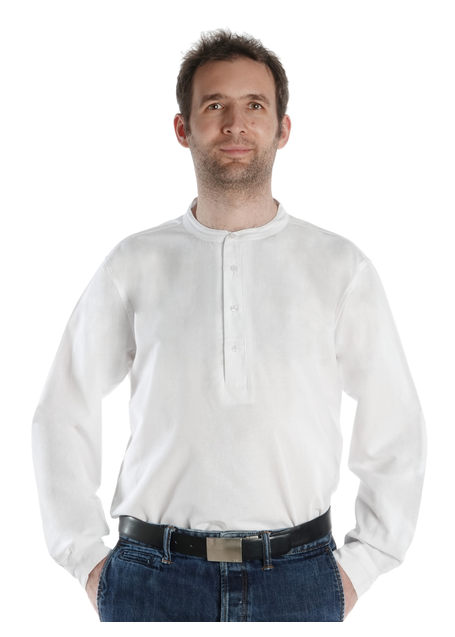 Freizeit Hemd Nissyen in Weiß Frontansicht