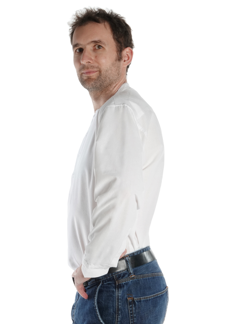 Freizeit Hemd Nissyen in Weiß Seitenansicht