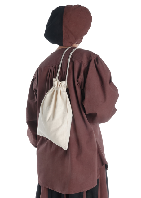 Mittelalter Beutel Wittich in Beige Seitenansicht