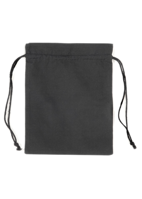 Mittelalter Beutel Wittich in Schwarz Frontansicht 2