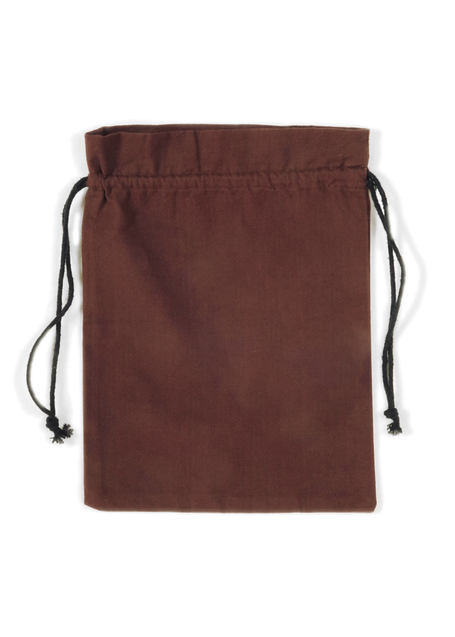 Mittelalter Beutel Wittich in Braun Frontansicht 2