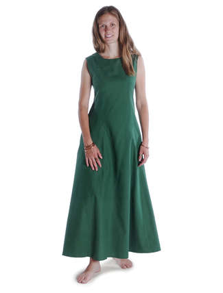 Mittelalter Kleid Peronella in MISSING: green-lightgreen Frontansicht