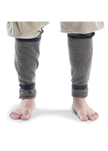 Wikinger Wadenwickel Søgård Mose in Fischgrät Brown-Weiß Frontansicht