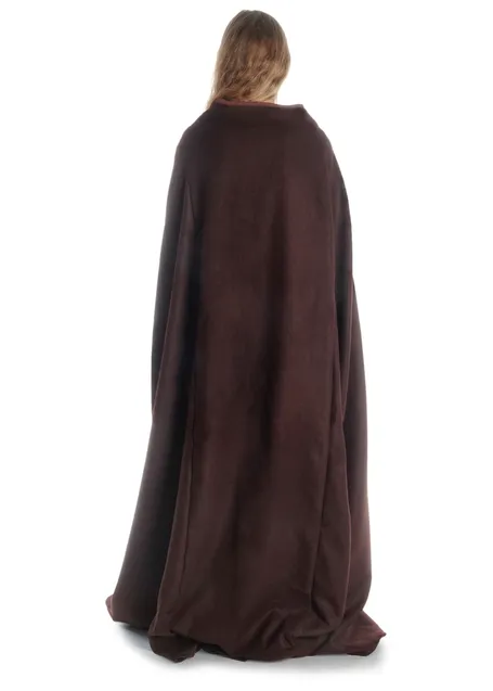 Mittelalter Umhang Lorenza in Braun Rückansicht