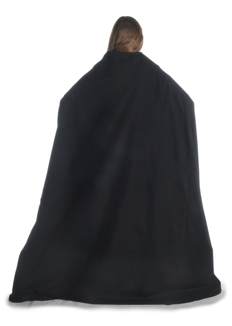 Wikinger Umhang Lara in Schwarz Rückansicht
