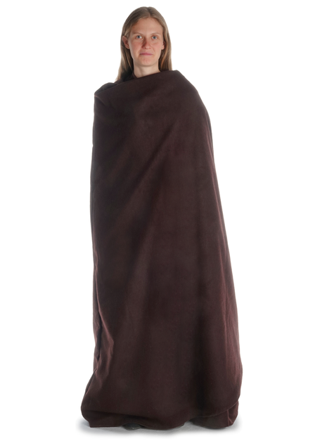 Wikinger Umhang Lara in Braun Frontansicht 2