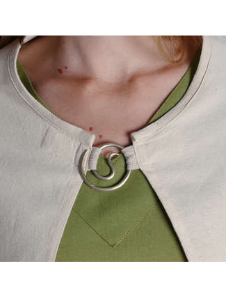 Wikinger Umhang Lara in Beige Detailansicht