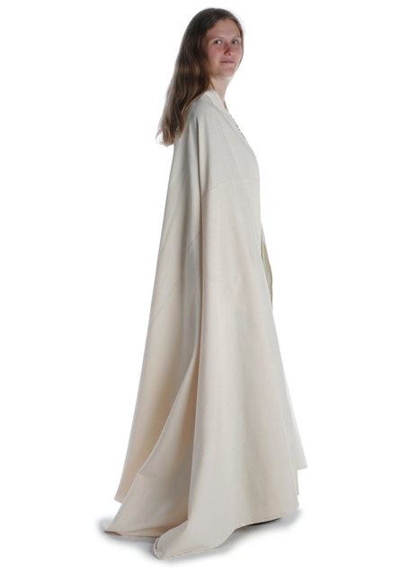 Wikinger Umhang Lara in Beige Seitenansicht