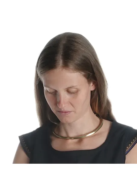 Mittelalter Bluse Neifile in Schwarz-Golden Detailansicht 2