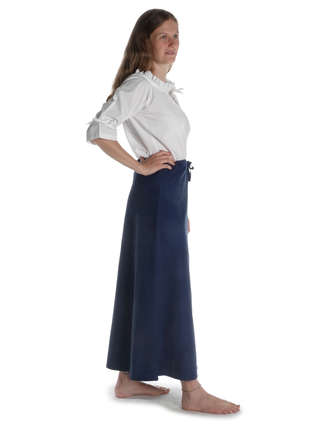Mittelalter Bluse Ghismonda in Weiß Seitenansicht 3