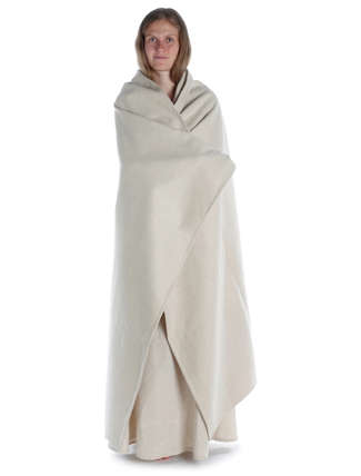 Wikinger Umhang Kristin in Beige Frontansicht