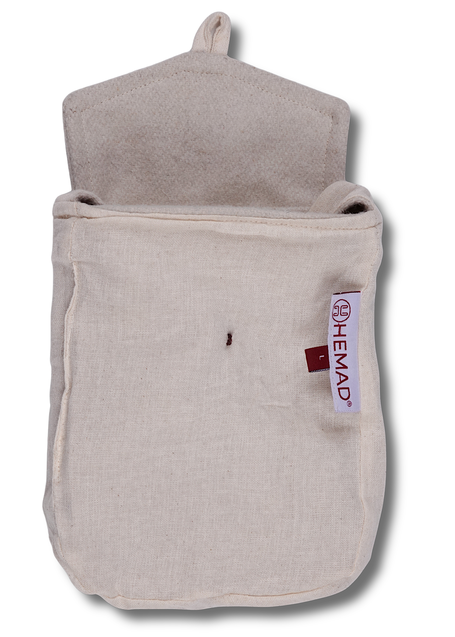 Mittelalter Tasche Vidga in Beige Detailansicht