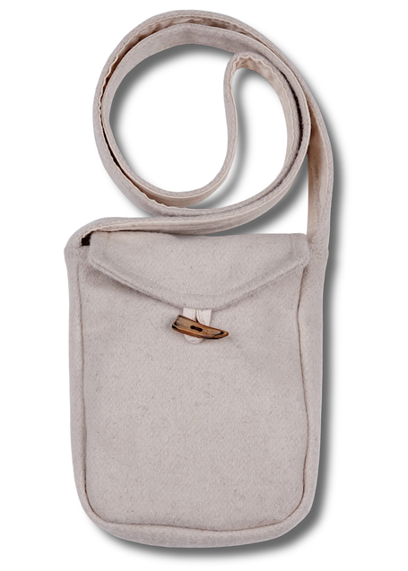 Mittelalter Tasche Vidga in Beige Frontansicht 2