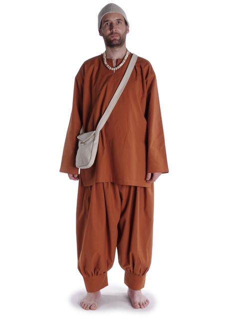 Mittelalter Tasche Vidga in Beige Frontansicht 6