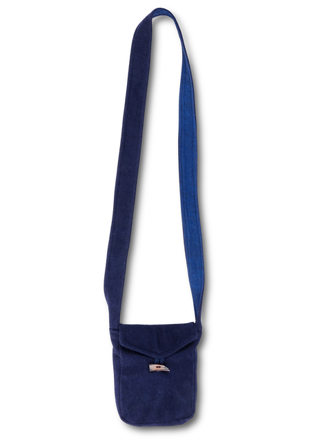 Mittelalter Tasche Vidga in Blau Frontansicht 3