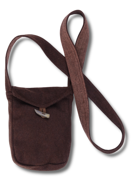 Mittelalter Tasche Vidga in Braun Frontansicht 5