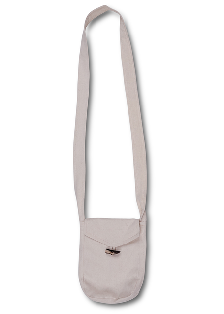 Mittelalter Tasche Vidga in Beige Frontansicht 2