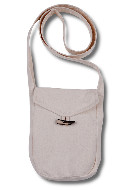 Mittelalter Tasche Vidga in Beige Frontansicht 3
