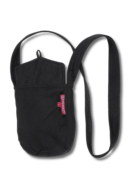 Mittelalter Tasche Vidga in Schwarz Detailansicht 2