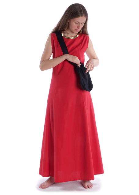 Mittelalter Tasche Vidga in Schwarz Frontansicht 6