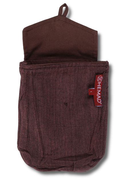 Mittelalter Tasche Vidga in Braun Detailansicht 2