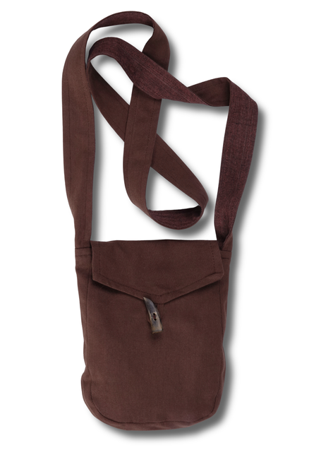 Mittelalter Tasche Vidga in Braun Frontansicht 3