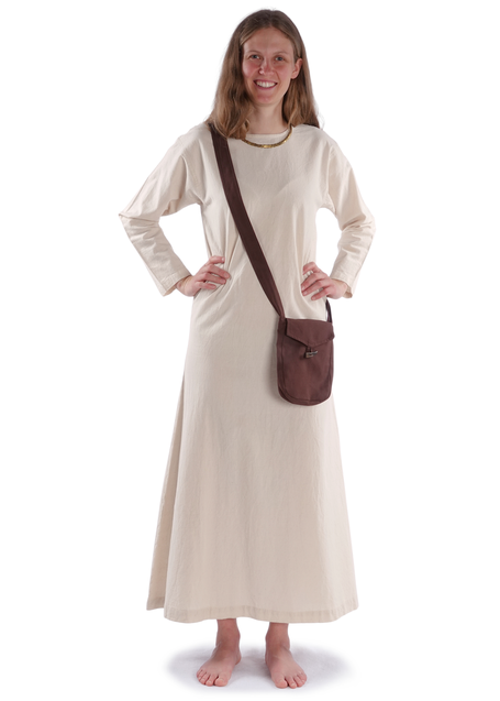 Mittelalter Tasche Vidga in Braun Frontansicht 7