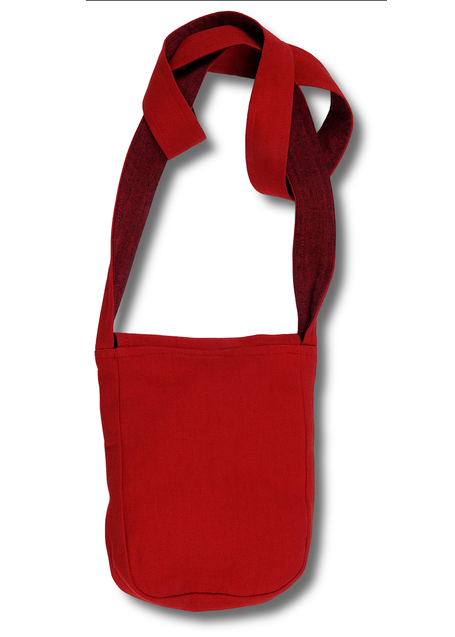 Mittelalter Tasche Vidga in Feuerrot Rückansicht