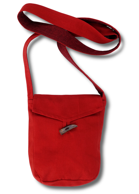 Mittelalter Tasche Vidga in Feuerrot Frontansicht 3