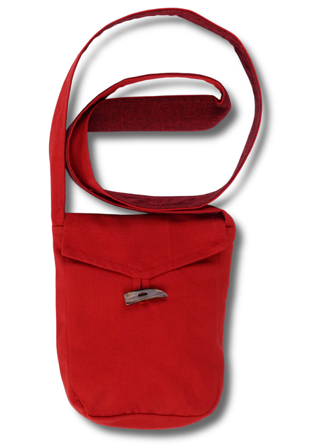 Mittelalter Tasche Vidga in Feuerrot Frontansicht 5