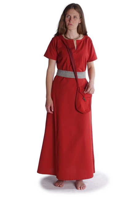 Mittelalter Tasche Vidga in Feuerrot Frontansicht 6