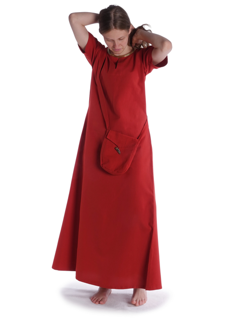 Mittelalter Tasche Vidga in Feuerrot Frontansicht 7