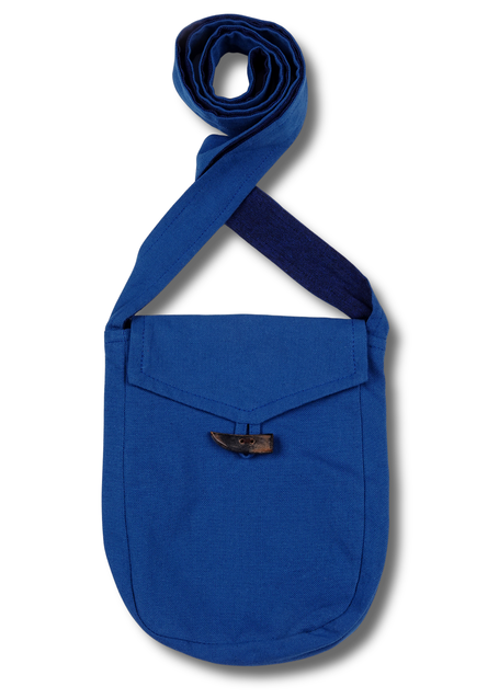 Mittelalter Tasche Vidga in Königsblau Frontansicht