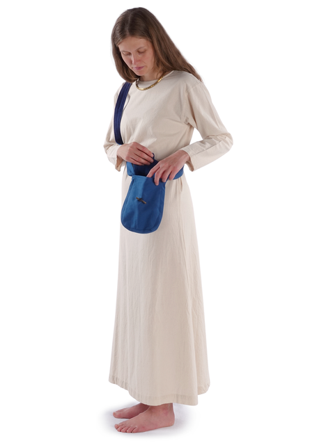 Mittelalter Tasche Vidga in Königsblau Frontansicht 10