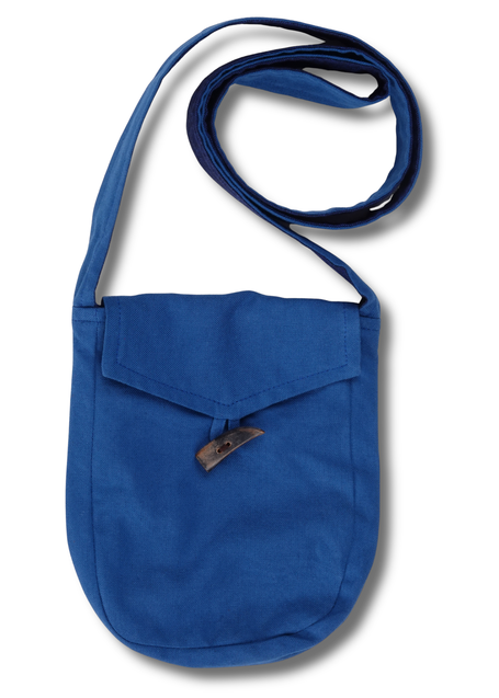 Mittelalter Tasche Vidga in Königsblau Frontansicht 3